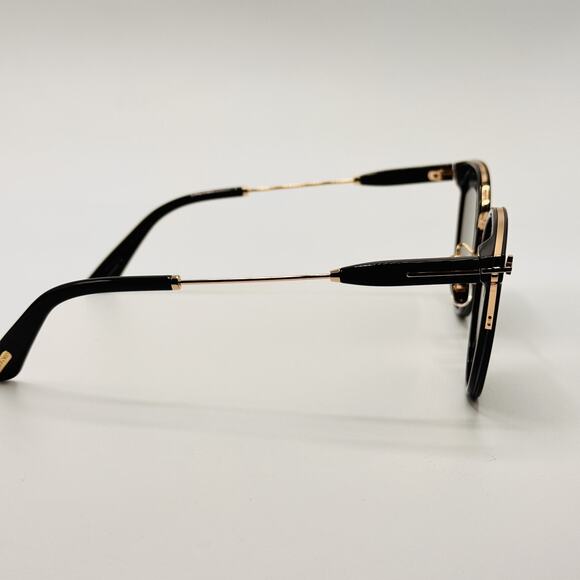 Tom Ford Sunglasses TF1244-K 01A Shiny Black Round Frame Smoke Lens 54-22-145 main image 5
